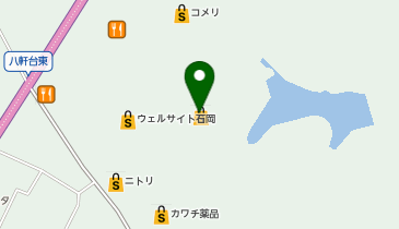 ハニーズ 石岡北店の地図画像