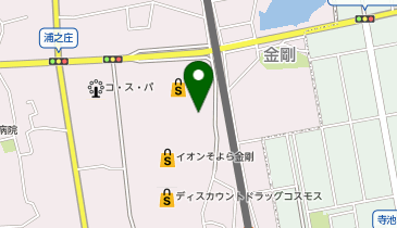 ハニーズ イオン金剛店の地図画像