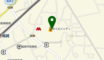 ハニーズ 尾崎店の地図画像