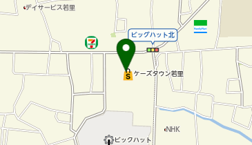 ハニーズ ケーズタウン若里店の地図画像