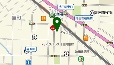 ハニーズ 池田駅前ダイエー店の地図画像