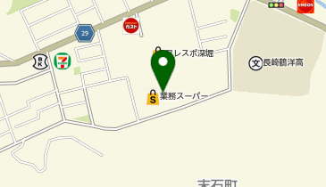ハニーズ フレスポ長崎店の地図画像