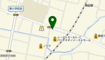 ハニーズ 甲府東店の地図画像