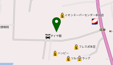 ハニーズ 由利本荘店の地図画像
