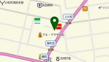 ハニーズ 小松アルプラザ店の地図画像