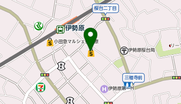 ハニーズ 伊勢原IY店の地図画像