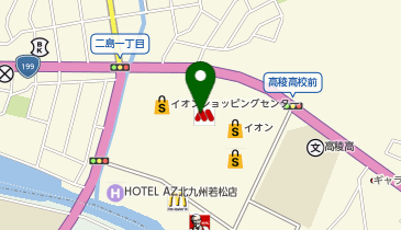 ハニーズ 若松イオン店の地図画像
