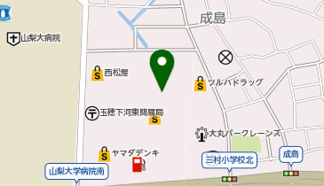 ハニーズ 山梨中央店の地図画像