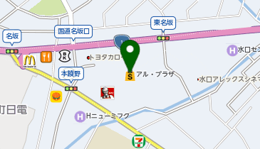 ハニーズ 水口店の地図画像