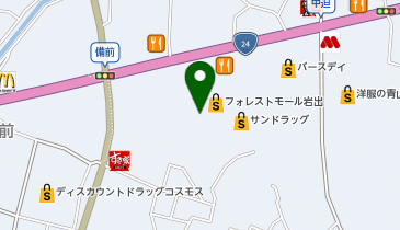 ハニーズ 岩出店の地図画像