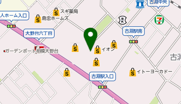 ハニーズ 古淵店の地図画像