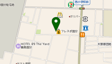 ハニーズ フレスポ国分店の地図画像