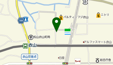 ハニーズ 衣山店の地図画像