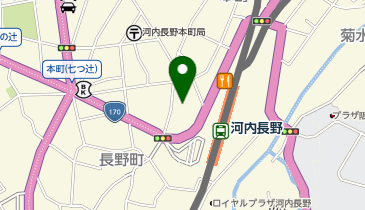 ハニーズ 河内長野店の地図画像