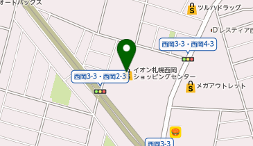 ハニーズ 札幌西岡店の地図画像