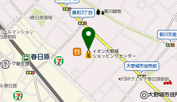 ハニーズ 大野城イオン店の地図画像