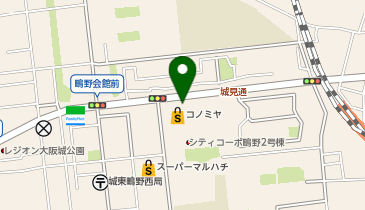 【このみや】鴫野西店の地図画像