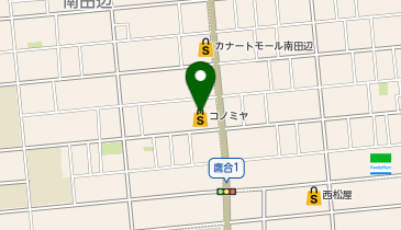 【このみや】南田辺店の地図画像