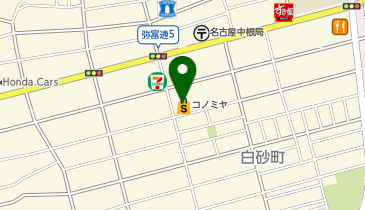 【このみや】中根店の地図画像