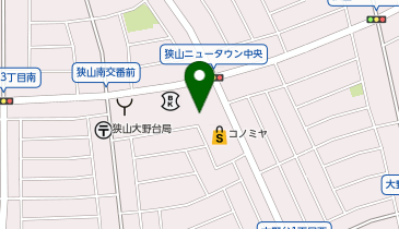 【このみや】狭山店の地図画像