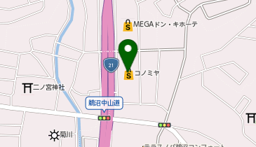 【このみや】鵜沼店の地図画像