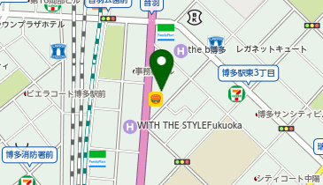 ワタキューセイモア株式会社 博多事務所の地図画像