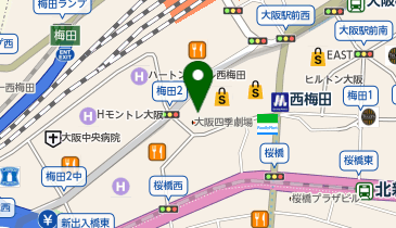 【ソシエ】エステティックサロン ソシエハービスPLAZA ENT店の地図画像