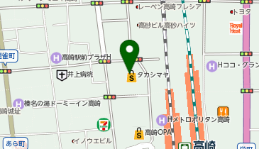 【ソシエ】エステティックサロン ソシエ高崎高島屋店の地図画像