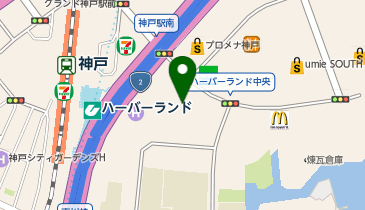 【カリモク】神戸ショールームの地図画像