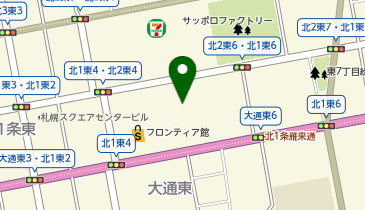 【カリモク】札幌ショールームの地図画像
