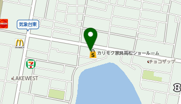 【カリモク】高松ショールームの地図画像