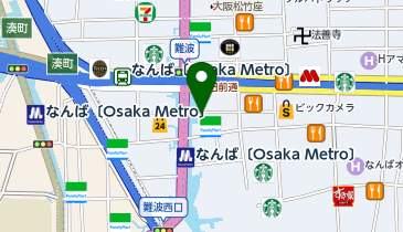 gashacoco なんば駅前の地図画像