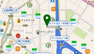 gashacoco 池袋サンシャイン通りの地図画像