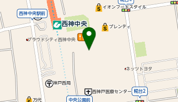 gashacoco ビッグエコー西神中央プレンティの地図画像