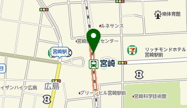 gashacoco アミュプラザみやざきの地図画像
