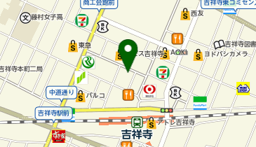 gashacoco 吉祥寺元町通りの地図画像