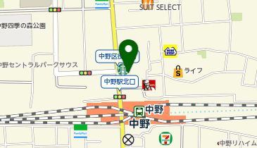 gashacoco 中野サンモールの地図画像