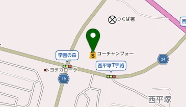 gashacoco コーチャンフォーつくばの地図画像
