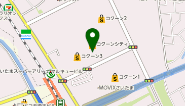 gashacoco コクーンシティ さいたま新都心の地図画像