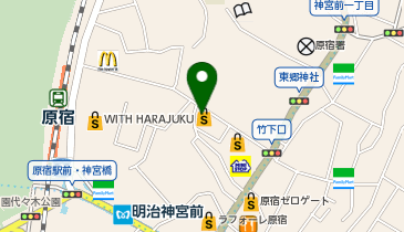 gashacoco CUTE CUBE 原宿の地図画像