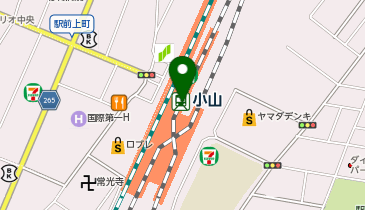 gashacoco VAL小山の地図画像