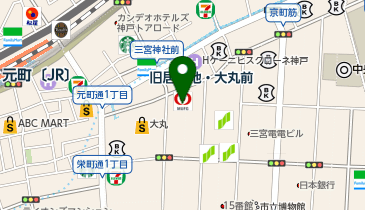 三菱UFJ銀行 神戸支店の地図画像