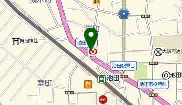 三菱UFJ銀行 池田支店の地図画像