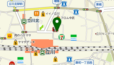 三菱UFJ銀行 立川支店の地図画像