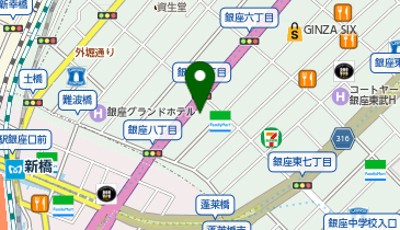 三菱UFJ銀行 銀座支店の地図画像