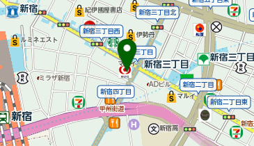 三菱UFJ銀行 新宿支店の地図画像