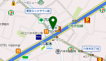 三菱UFJ銀行 六本木支店の地図画像