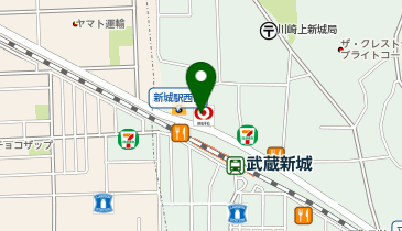 三菱UFJ銀行 武蔵新城支店の地図画像