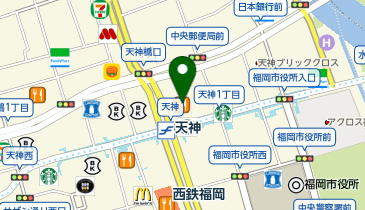 三菱UFJ銀行 福岡支店の地図画像