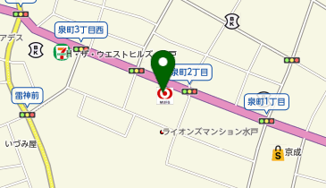 三菱UFJ銀行 水戸支店の地図画像